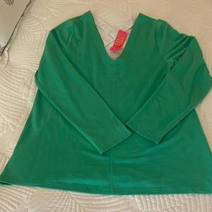 💚NWT’s Lilly Pulitzer Luxletic Areli Pullover. Size XL💚
